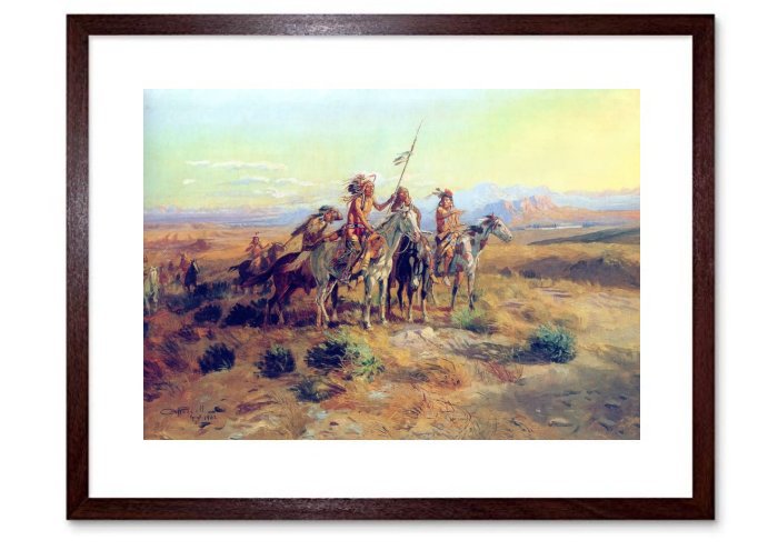 CM Russell The Scouts Framed Print